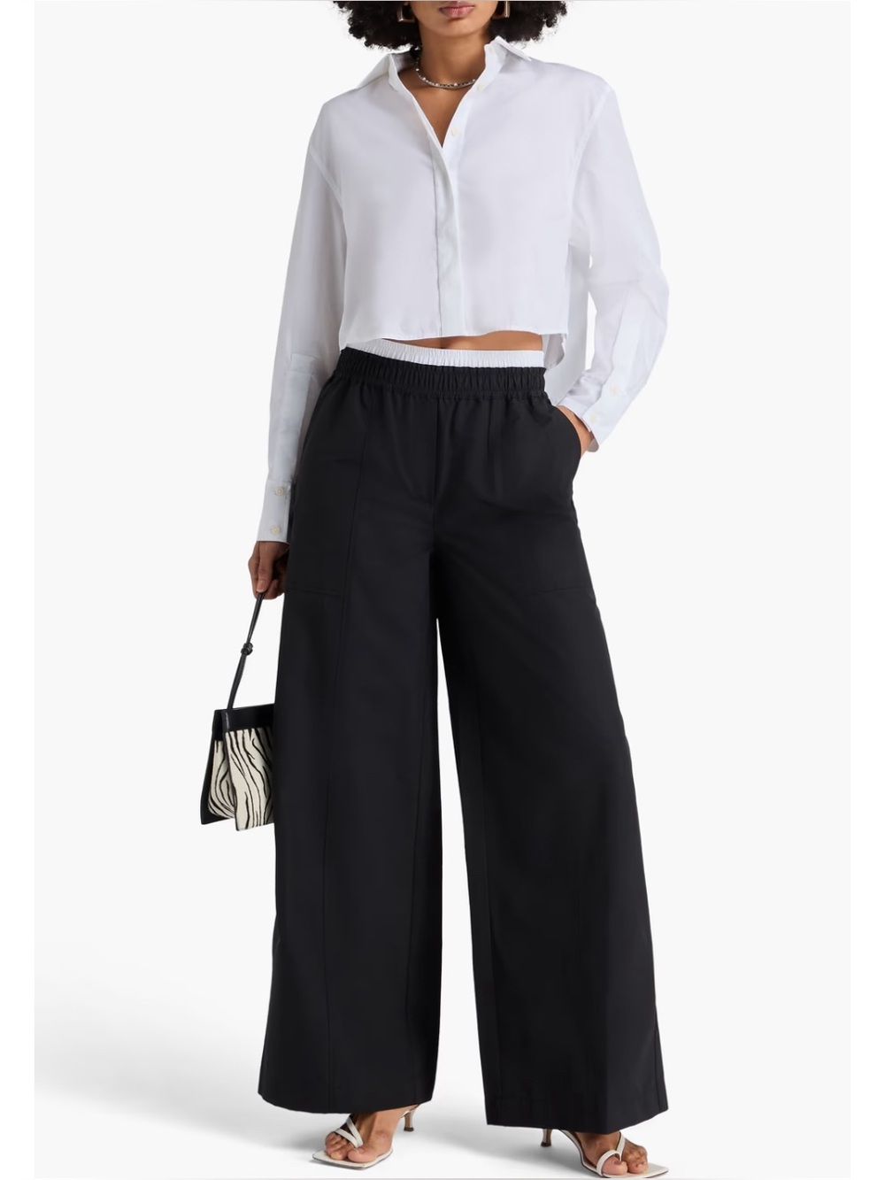 SIMKHAI OLLY DOUBLE WAISTBAND PANTS
